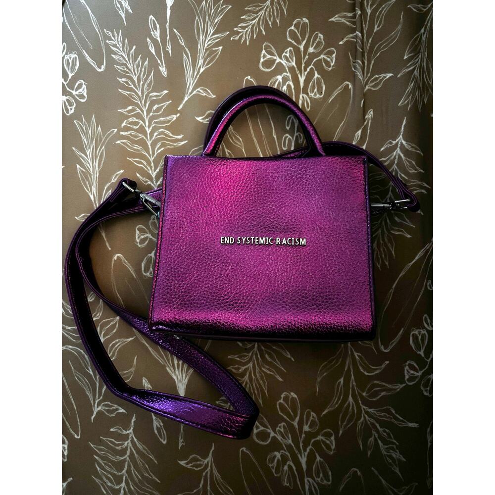 ESR TOTE | Brandon Blackwood | Metallic Purple Designer Bag
